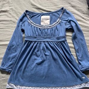 Abercrombie vintage babydoll 3/4 sleeve shirt